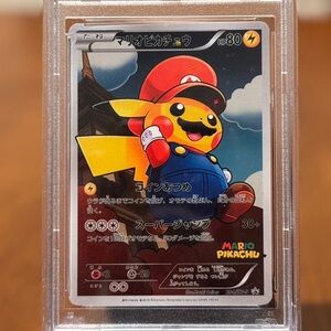 Mario Pikachu Pokémon Card